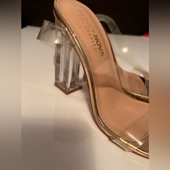Classy glass High Heels in Rose Gold Colour - Picture 3 of 12